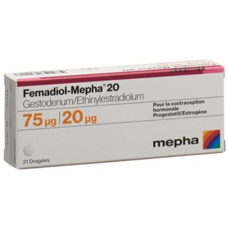 Femadiol-Mepha 20 Drag 21 pcs - PrimeCare Global