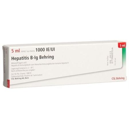 Hepatitis B immunoglobulin Behring 1000 IU Fertspr 5 ml - PrimeCare Global