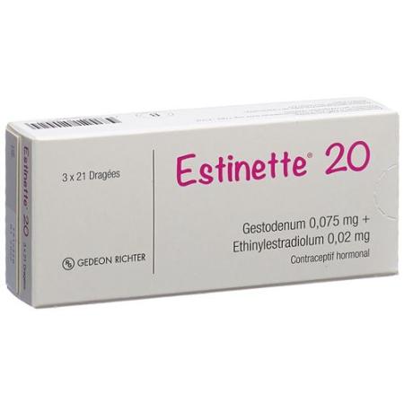 Estinette 20 Drag 3 x 21 pcs - PrimeCare Global