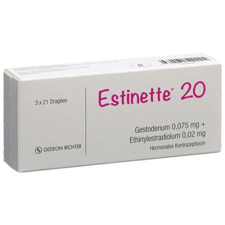 Estinette 20 Drag 3 x 21 pcs - PrimeCare Global