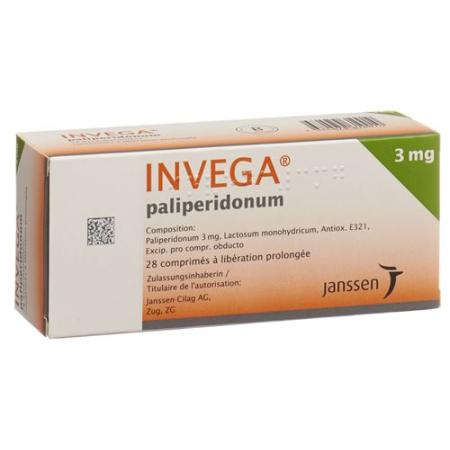 Invega Ret Tabl 3 mg 28 pcs - PrimeCare Global