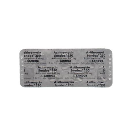 Azithromycin Sandoz film tablets 250 mg 4 pcs - PrimeCare Global