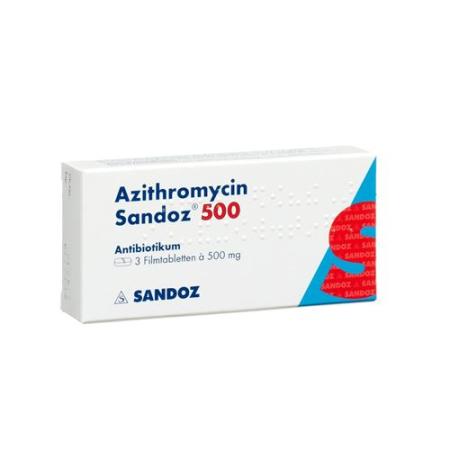 Azithromycin Sandoz film tablets 500 mg 3 pcs - PrimeCare Global