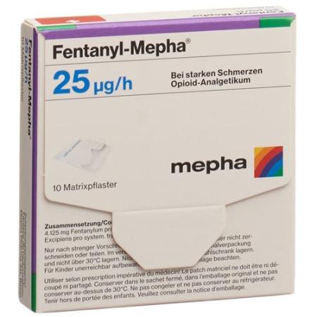 Fentanyl-Mepha Matrixpfl 25 mcg/h 5 pcs - PrimeCare Global