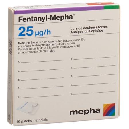 Fentanyl-Mepha Matrixpfl 25 mcg/h 5 pcs - PrimeCare Global