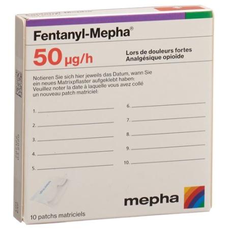 Fentanyl-Mepha Matrixpfl 50 mcg/h 5 pcs - PrimeCare Global