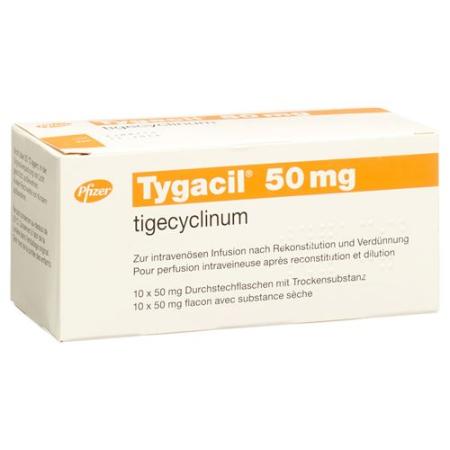 Tygacil Dry Sub 50 mg Penetration 10 pcs - PrimeCare Global