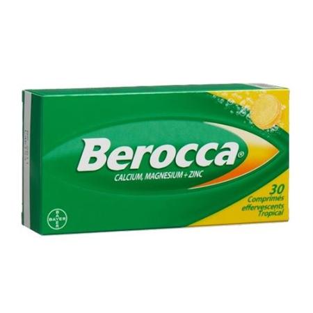 Berocca Calcium. Magnesium. Zinc effervescent tablet Tropical 30 pcs - PrimeCare Global