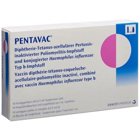 Pentavac dry substance+suspension+needles Fertspr 10 pcs - PrimeCare Global
