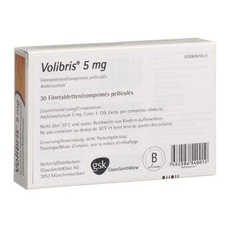 Volibris Filmtablet 5 mg 30 pcs - PrimeCare Global