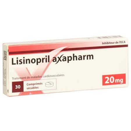 Lisinopril Axapharm Tabl 20 mg 30 pcs - PrimeCare Global