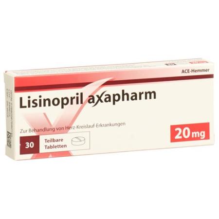 Lisinopril Axapharm Tabl 20 mg 100 pcs - PrimeCare Global