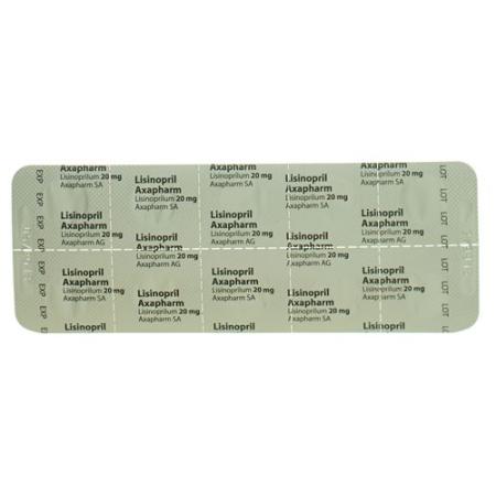 Lisinopril Axapharm Tabl 20 mg 100 pcs - PrimeCare Global