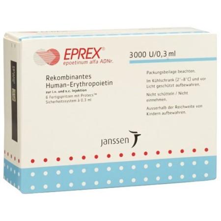 Eprex Inj L&ouml;s 3000 IU/0.3ml with security system (Protecs) 6 Fe - PrimeCare Global