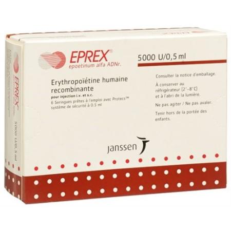 Eprex Inj L&ouml;s 5000 IU/0.5ml with security system (Protecs) 6 Fe - PrimeCare Global