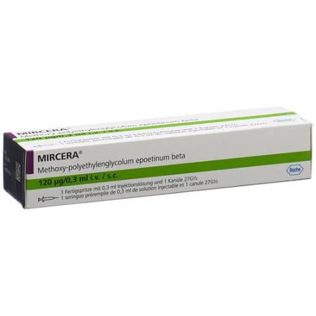 Mircera Inj L&ouml;s 120 mcg/0.3 ml Fertspr - PrimeCare Global