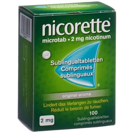 Nicorette Microtab Original Subling tablets 2 mg 100 pcs - PrimeCare Global