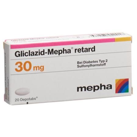 Gliclazide-Mepha retard Depotabs 30 mg 120 pieces - PrimeCare Global