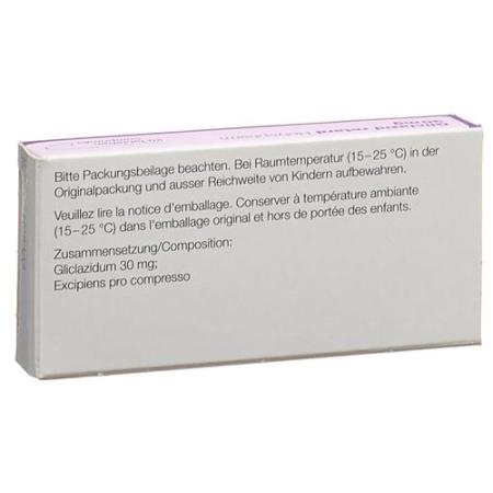 Gliclazide retard Helvepharm Ret Tabl 30 mg 20 pcs - PrimeCare Global