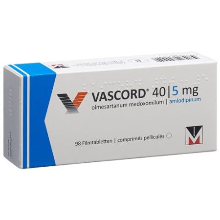 Vascord Filmtablet 40/5 mg 98 pcs - PrimeCare Global