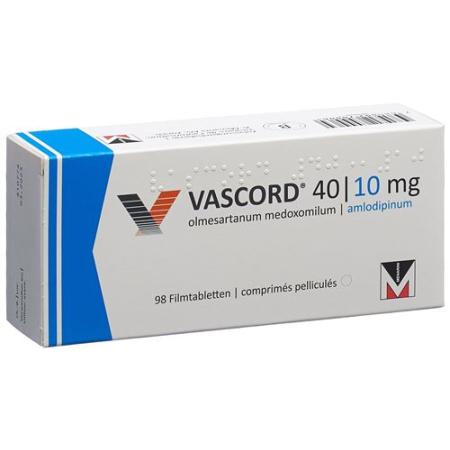 Vascord Filmtablet 40/10 mg 98 pcs - PrimeCare Global