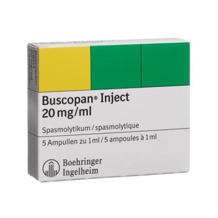 Buscopan Inject Inj Loes 20mg/ml 5amp 1ml - PrimeCare Global