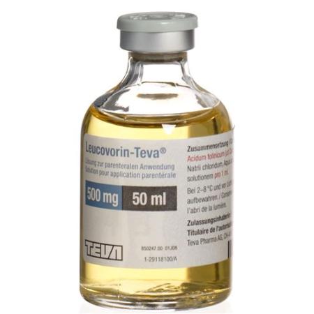 Leucovorin-Teva Inj L&ouml;s 500 mg/50ml perf 50 ml - PrimeCare Global