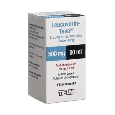 Leucovorin-Teva Inj L&ouml;s 500 mg/50ml perf 50 ml - PrimeCare Global