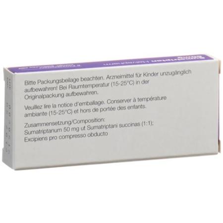 Sumatriptan Helvepharm Filmtabl 50 mg 6 pcs - PrimeCare Global