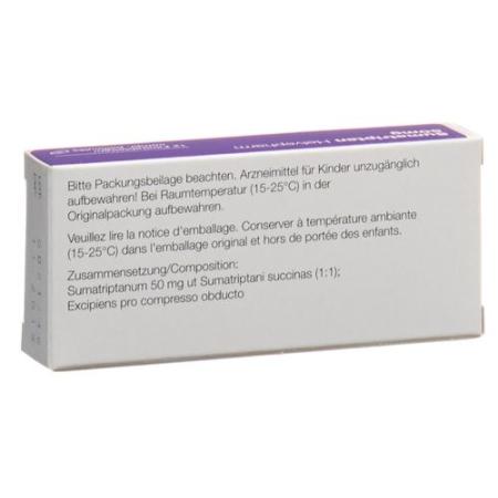 Sumatriptan Helvepharm Filmtabl 50 mg 12 pcs - PrimeCare Global