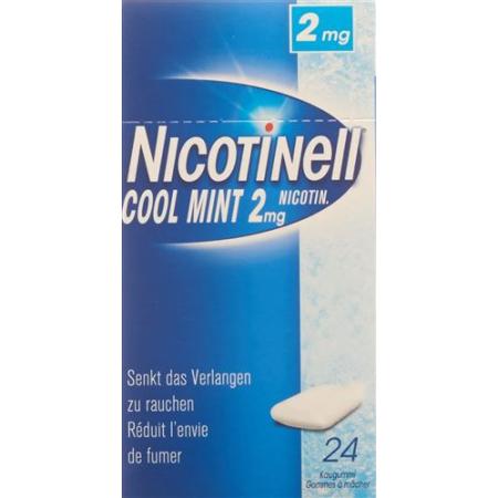Nicotinell Gum 2 mg cool mint 24 pcs - PrimeCare Global