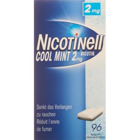 Nicotinell Gum 2 mg cool mint 96 pcs - PrimeCare Global