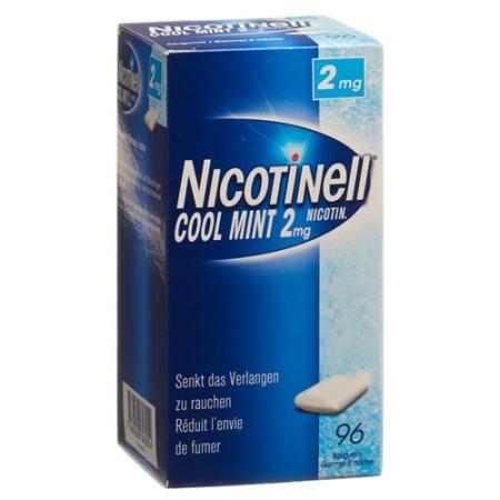 Nicotinell Gum 2 mg cool mint 96 pcs - PrimeCare Global