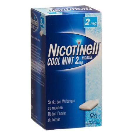 Nicotinell Gum 2 mg cool mint 96 pcs - PrimeCare Global