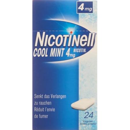 Nicotinell Gum 4 mg cool mint 24 pcs - PrimeCare Global