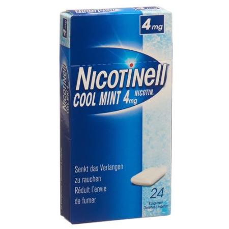 Nicotinell Gum 4 mg cool mint 24 pcs - PrimeCare Global