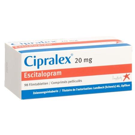 Cipralex Filmtablet 20 mg 98 pcs - PrimeCare Global
