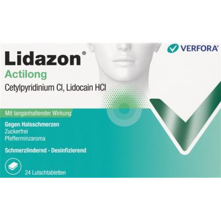 Lidazon Actilong lozenges 24 pcs - PrimeCare Global