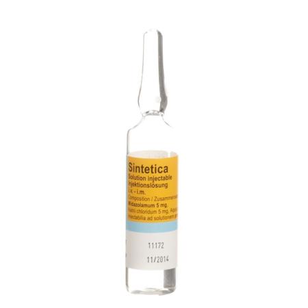 Midazolam Sintetica Inj Lös 15 mg/3ml 10 Amp 3 ml - PrimeCare Global