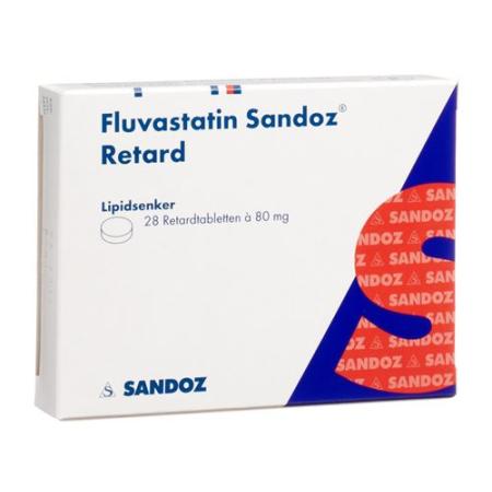 Fluvastatin Sandoz Ret Filmtabl 80 mg 28 pcs - PrimeCare Global