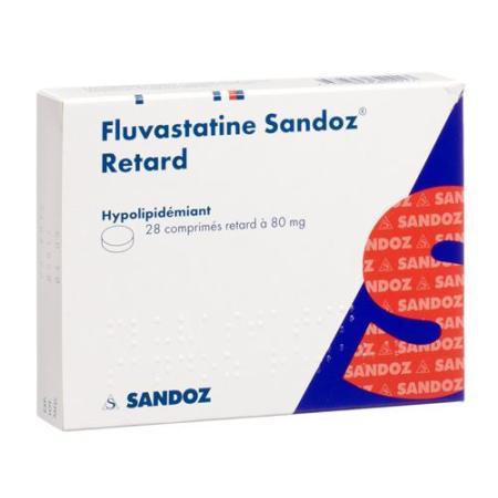 Fluvastatin Sandoz Ret Filmtabl 80 mg 28 pcs - PrimeCare Global