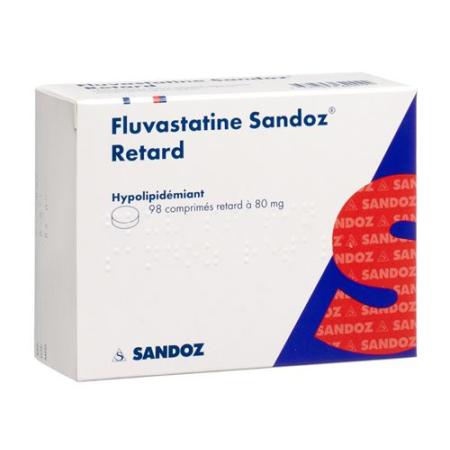 Fluvastatin Sandoz Ret Filmtabl 80 mg 98 pcs - PrimeCare Global