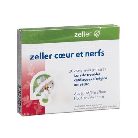 Zeller heart and nerves film tabl 20 pcs - PrimeCare Global