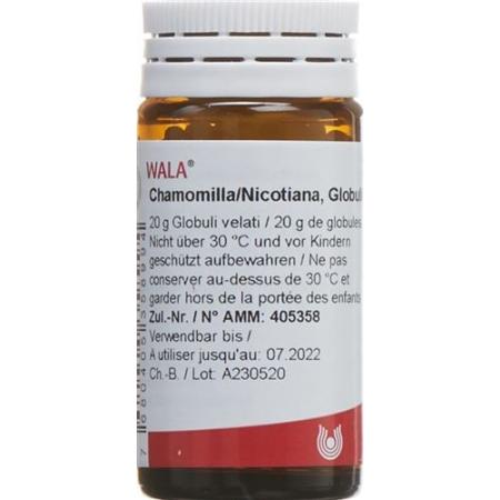 Wala Chamomilla/Nicotiana Glob Bottle 20g - PrimeCare Global