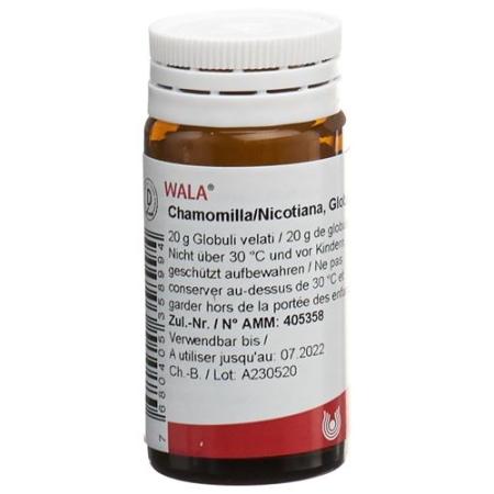 Wala Chamomilla/Nicotiana Glob Bottle 20g - PrimeCare Global