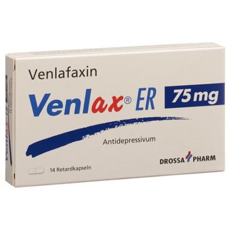 Venlax ER Ret capsules 75 mg 14 pcs - PrimeCare Global