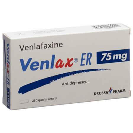 Venlax ER Ret Kaps 75 mg 28 pcs - PrimeCare Global