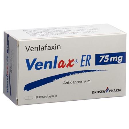Venlax ER Ret Kaps 75 mg 98 pcs - PrimeCare Global