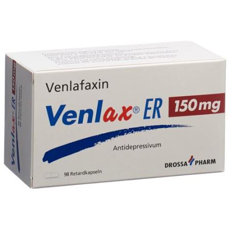 Venlax ER Ret Kaps 150 mg 98 pcs - PrimeCare Global