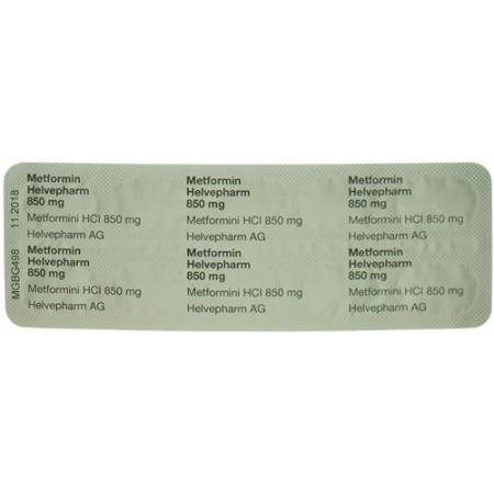 Metformin Helvepharm Filmtabl 850 mg 100 pcs - PrimeCare Global